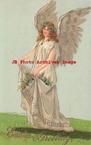 Easter, WV No 6190, Angel with Forget Me Not Flowers