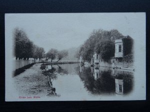 Hertfordshire WARE River Leas & Riverside gazebos c1910 Postcard