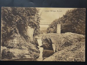 Angus EDZELL Loups Bridge - Old Postcard by W.R & S. for Mathers Emporium Edzell