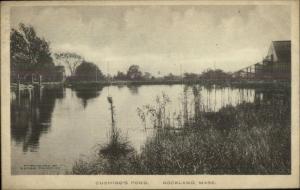 Rockland MA Cushing's Pond c1910 Postcard