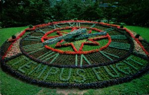 Canada Montreal Westmount Park Floral Clock 1965