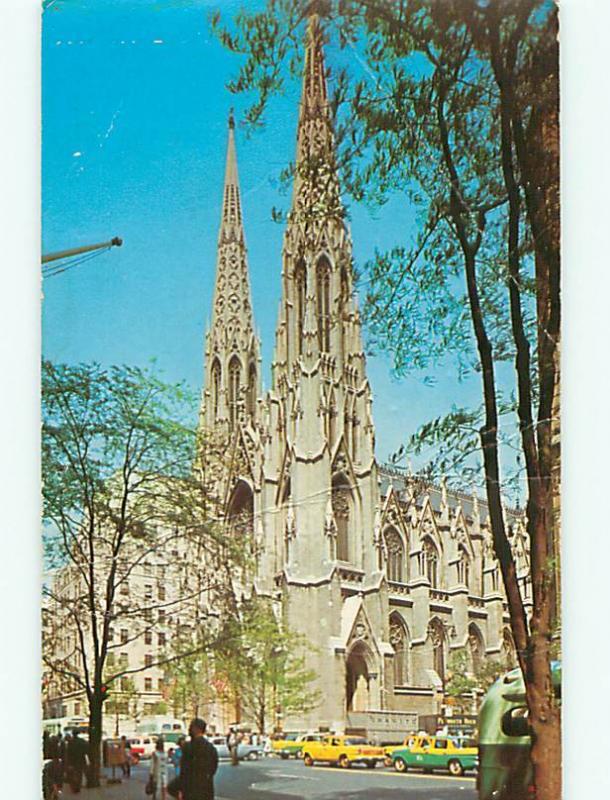 New York City NY St Patricks Cathredral Christian Gothic Style Postcard # 5403