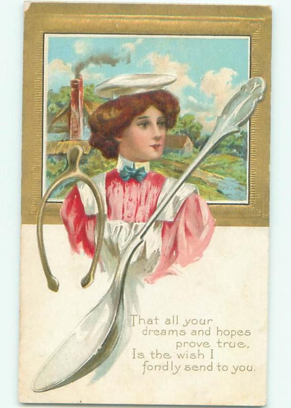 Divided-Back PRETTY WOMAN Risque Interest Postcard AA8332