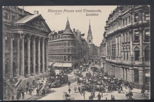London Postcard - Mansion House and Cheapside     T2812