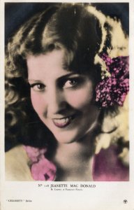 Jeanette MacDonald Paramount Film Celebrity Series RARE Postcard