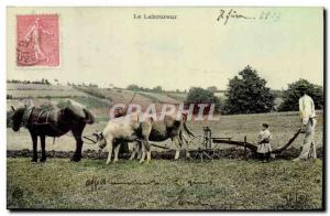 Old Postcard Folklore The laborer hitch