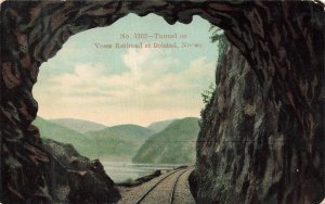 Vosse Railroad Tunnel Bolstad Norway Vintage-Fredrik Peterson Postcard