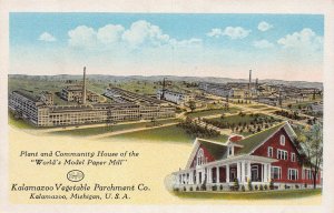 J82/ Kalamazoo Michigan Postcard c1910 Vegetable Parchment Co Factory 148