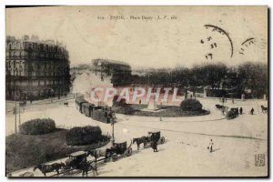 Postcard Old Tramway Dijon Place Darcy Train