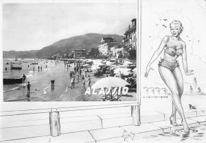 BR102837 alassio real photo postcard italy