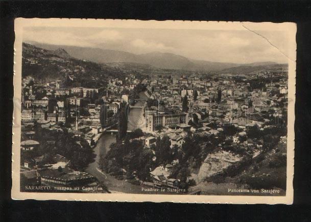 061219 BOSNIA Sarajevo view Vintage PC