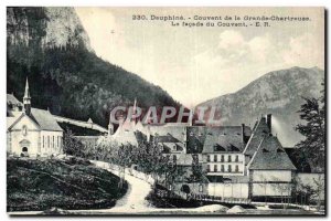 Old Postcard Dauphine Convent of La Grande Chartreuse Convent Facade