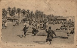 Senegal Marché de Saint-Louis Vintage Postcard 08.56