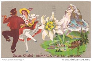 Swiss Chalet Restaurant Bismarck Hotel Chicago Illinois 1950