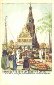 Kaasmarkt Alkmaar Netherlands Holland Postcard