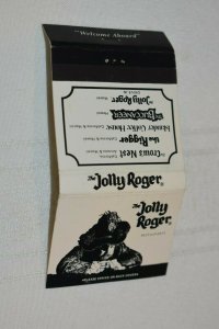 The Jolly Roger Restaurants Pirate Advertising 30 Strike Matchbook Cover