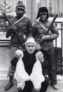 Spike Milligan Culling Seal Hunting Protest 10 Downing Street Press Photo