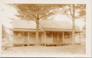 Pine Lodge The Antlers Adirondacks New York NY Unused Santway RPPC Postcard E78