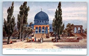 JERUSALEM Temple and Mosque of Omar ISRAEL Postcard