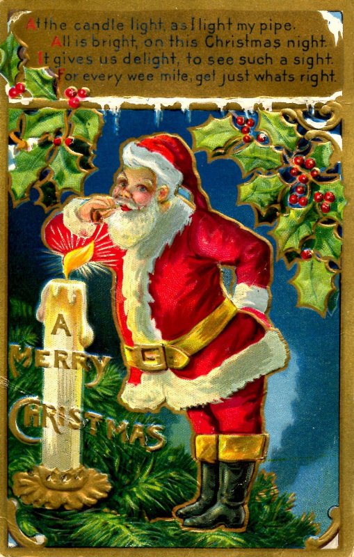 Greeting - Christmas, Santa Claus, Red Suit 