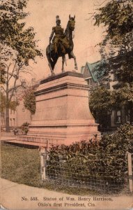 Ohio Cincinnati William Henry Harrison Statue 1909