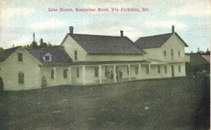 Jackman ME Line House Kennebec Road Via Jackman ME Postcard