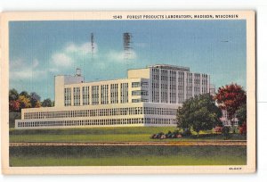 Madison Wisconsin WI Postcard 1937 Forest Products Laboratory