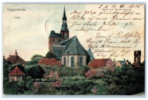 c1905 Church Seen From The Court Of Tangermünde Germany Saxony-Anhalt Postcard