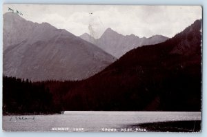 Medicine Hat Canada Postcard Summit Lake Crows Nest Pass c1910 RPPC Photo