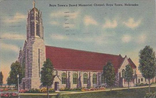 Nebraska Boys Town Boys Towns Dowd Memorial Chapel 1953