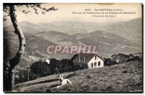 Old Postcard Louvesc Ardeche Valley View Ay and the Plains of Dauphine Alps P...