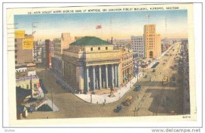 Main Street South Showing Bank Of Montreal & Dominion Public Building, Winnip...