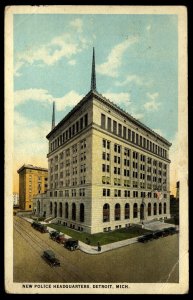 US Scott 634 on 1925 Detroit PoliceBuilding w/ several Foreign Postal Markings