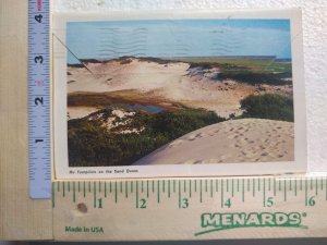 Postcard Folder My Footprints on the Sand Dunes, Provincetown, Massachusetts