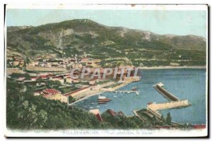 Old Postcard Vue Generale Villefranche La Darse