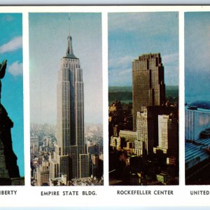 1954 New York City, NY Skyscrapers Empire State United Nations, Rockefeller A222