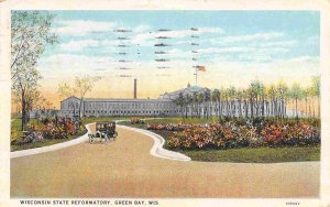 Wisconsin State Reformatory Prison Green Bay WI 1927 postcard