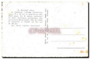 Old Postcard Beauvais Oise Cathedral Astronomical Clock