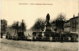 CPA TOULOUSE Allées Lafayette Statue Riquet (982355)