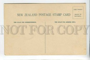 3184848 NEW ZEALAND Coat of arms STAMPS vintage Zieher Postcard