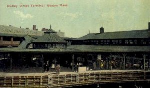 Boston, MA, USARailroad Depot Postcard