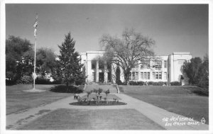 High School Los Gatos California 1940s RPPC Photo Postcard 20-2652