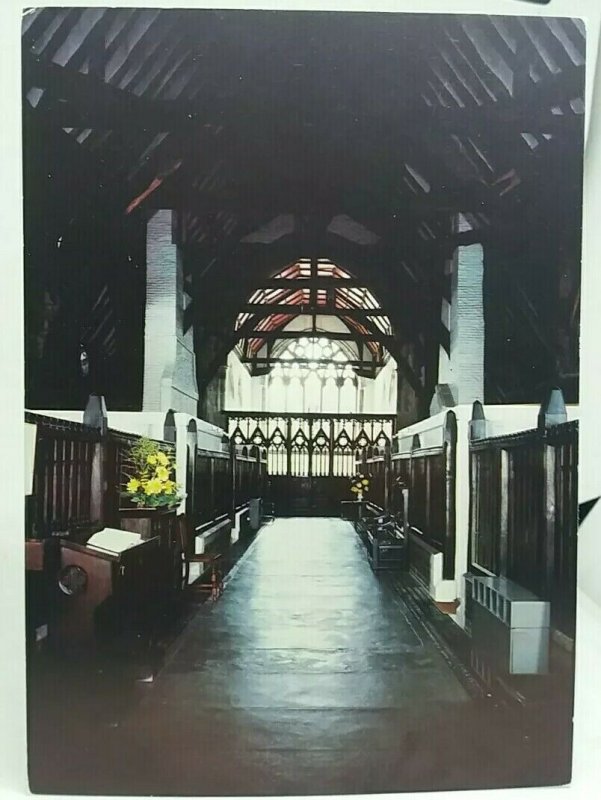 Vintage Postcard Interior of Main Hall St Marys Hospital Chichester Sussex