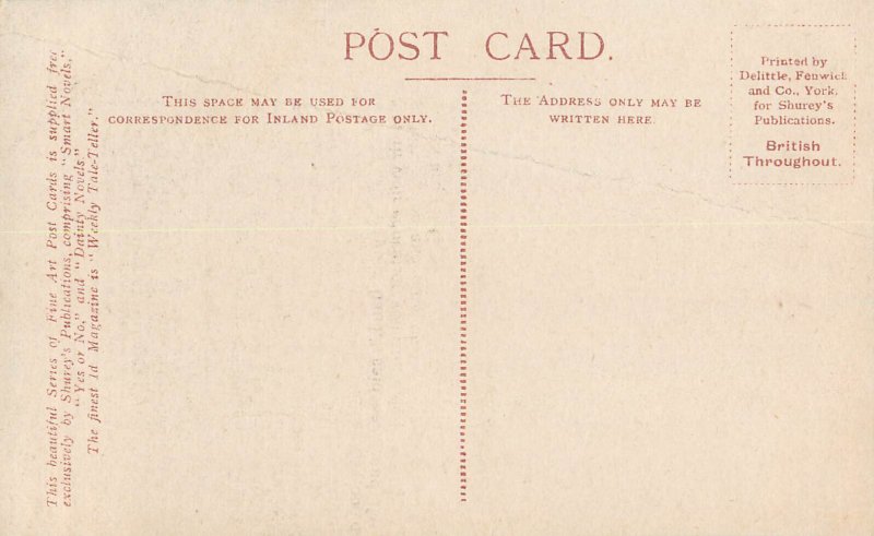 Woman type - A Fair Look-out old postcard