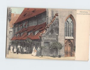 Postcard Bratwurstglöcklein Nürnberg Germany