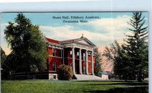 OWATONNA, MN Minnesota    MUSIC HALL Pillsbury Academy   c1930s    Postcard
