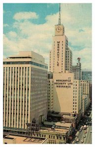 Postcard BANK SCENE Dallas Texas TX AS8593