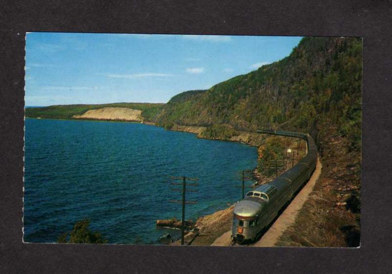 ON Canadian Pacific Railroad train Railway Lake Superior Ontario Carte Postale