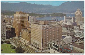 Aerial View Hotel Georgia, Vancouver, British Columbia, 1940-60s