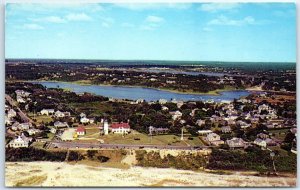 Air view of Chatham showing Chatham Light and Coast Guard Station - Chatham, MA